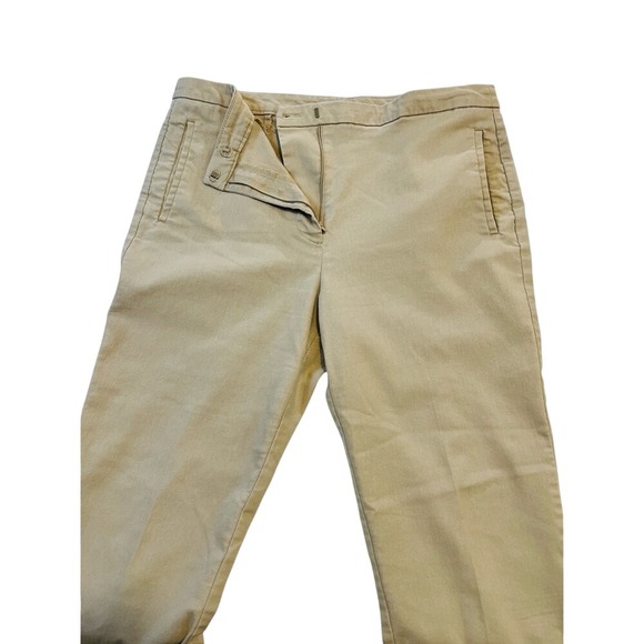 Worthington Slim Leg Cropped Pants, Womens, Color‎ Khaki, Size 12 - Picture 4 of 11